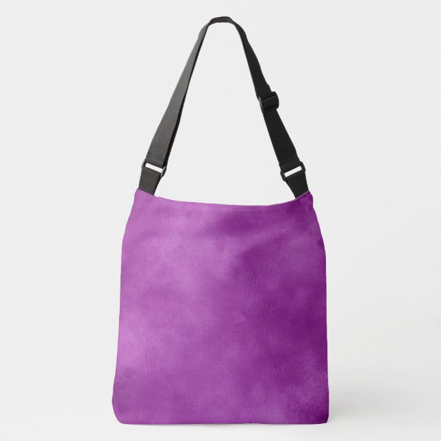 Stylischer Storm Cloud-Effekt Violet Sky Tragetaschen Mit Langen Trägern (Vorderseite)