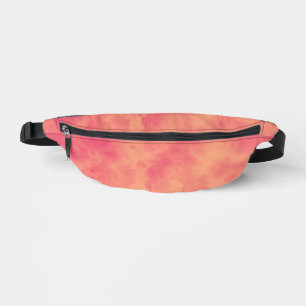 Stylischer Sturmwolke-Effekt in Pfirsich Bauchtasche
