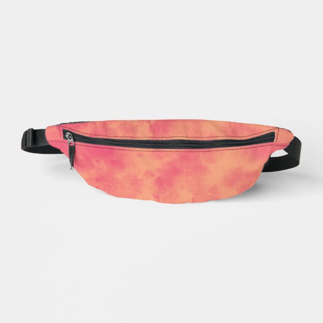 Stylischer Sturmwolke-Effekt in Pfirsich Bauchtasche (Vorderseite)