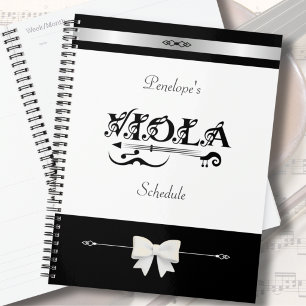 Stylischer Viola-Schüler-Stundenplan-Organizer Planer