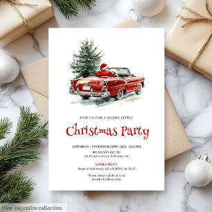 Stylischer Weihnachtsmann-Kiefer-Kranz Büro-Party- Einladung