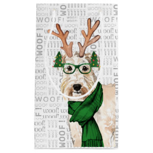 Stylischer Wheaten Terrier Christmas Dog Kleine Geschenktüte