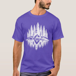 Stylisches Camping-Erlebnis am See Inhe lustig T-Shirt