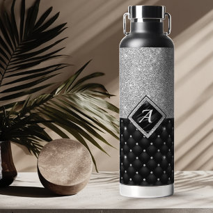 Stylisches falsches Kristall-Silber-Schwarzdiamant Trinkflasche