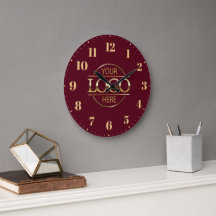 Stylisches Firmenlogo der Marke Burgundy Red