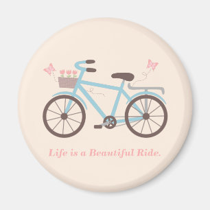 Stylisches Leben ist eine schöne Fahrt Fahrrad Zit Magnet