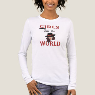 Stylisches "Mädchen regieren die Welt" feministisc Tri-Blend Shirt