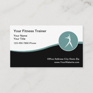 Stylisches modernes Fitness- und Reha-Zentrum Visitenkarte