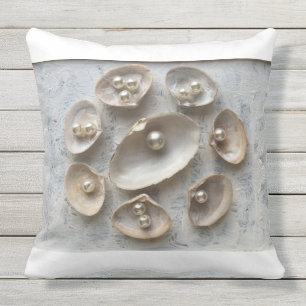 Stylisches Muschelkissen für den Außenbereich Kissen