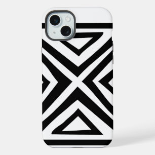 Stylisches Retro-Neueste Geometrisches Muster Case iPhone 15 Plus Hülle