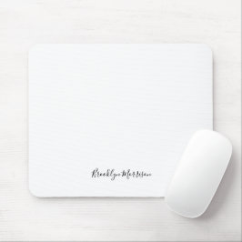 Stylisches schwarzes benutzerdefiniertes Skriptnam Mousepad