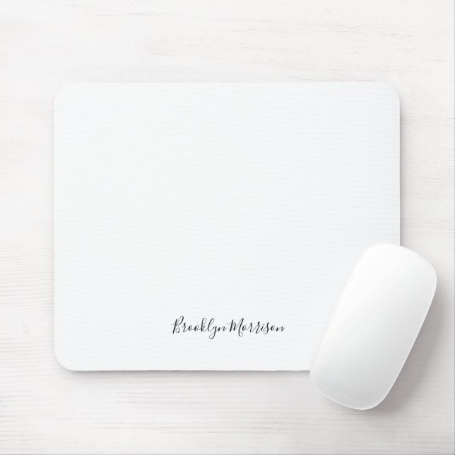 Stylisches schwarzes benutzerdefiniertes Skriptnam Mousepad (Mit Mouse)