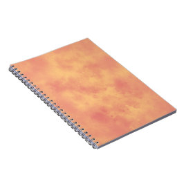 Stylisches Sturmwolken-Effekt-Muster Orange Notizblock