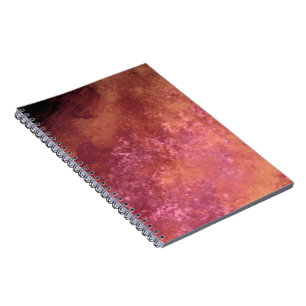 Stylisches Sturmwolken-Effekt-Muster orange pink Notizblock