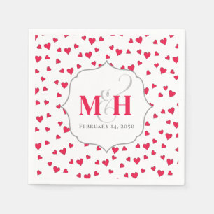 Stylisches Süßes Monogramm Whimsisches Trendiges H Serviette
