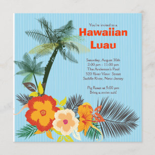 Stylisches Tropical Drinks Hawaiian Luau Party Einladung