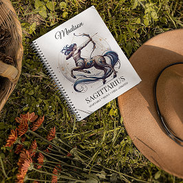 Stylisches Watercolor Sagittarius Custom Journal Notizbuch