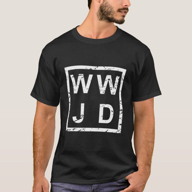Stylisches Wwjd T-Shirt (Vorderseite)