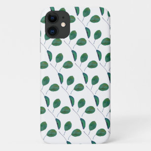 Stylisé Green Pear Tree Feuilles iPhone 11 Coque