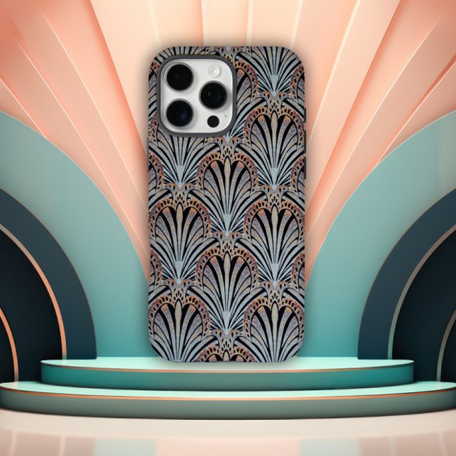 Stylised Art Deco Fan Design iPhone 16 Pro Max Hülle (Von Creator hochgeladen)