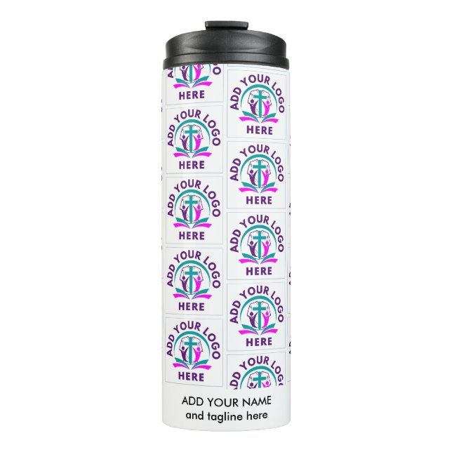 Stylish ADEN SIE IHR LOGO Business Church Merchand Thermosbecher (Vorderseite)