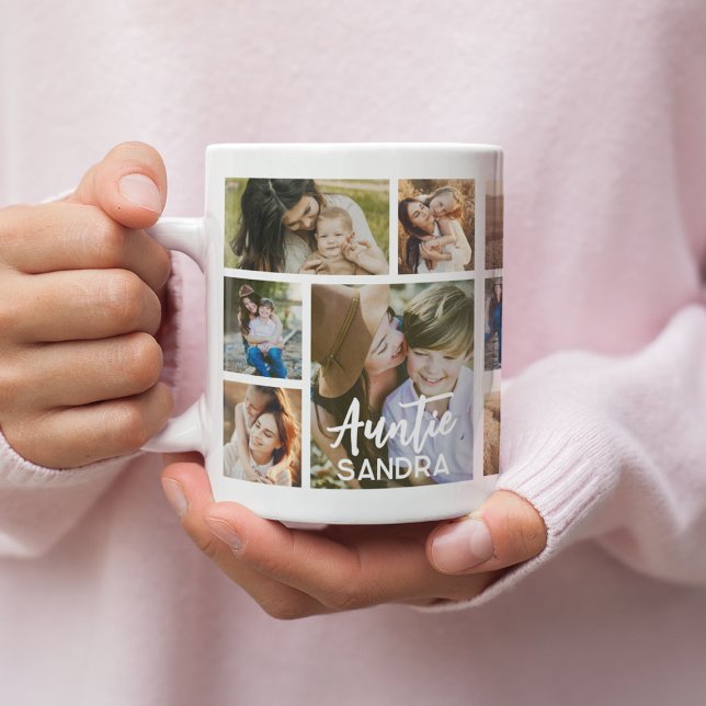 Stylish Auntie 15 Photo Collage Kaffeetasse (Von Creator hochgeladen)