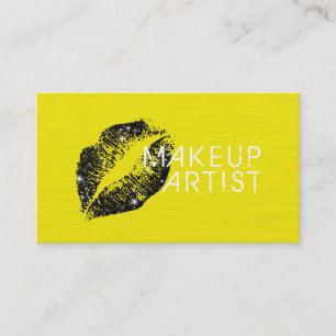Stylish Black Lips Makeup Artist Salon #3 Visitenkarte