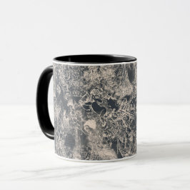 Stylish Black Paris Toile Design Tasse