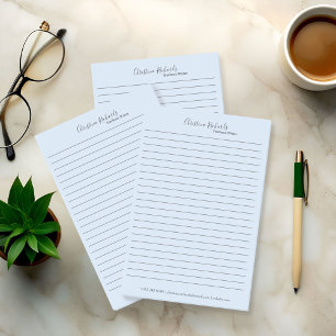 Stylish Blue Minimalistisch Post-it Klebezettel