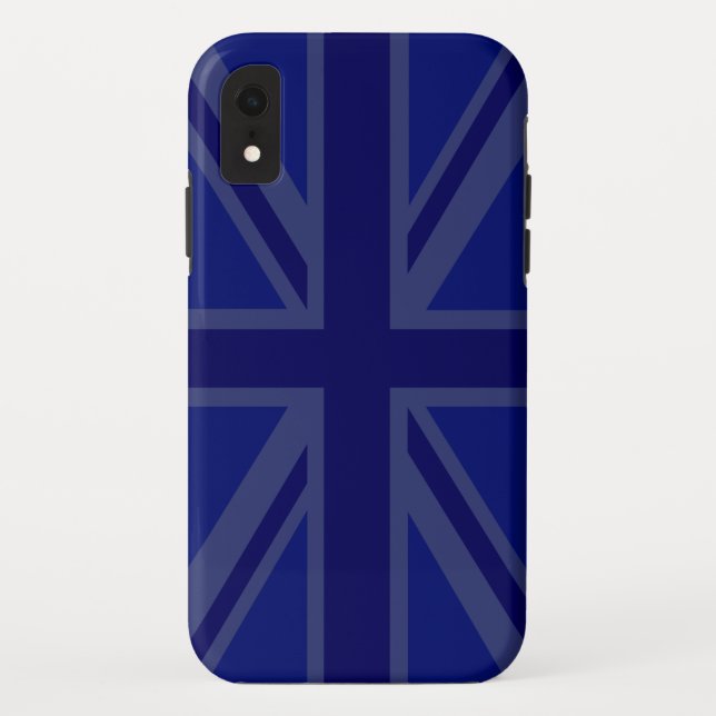 Stylish Blue Union Jack Case-Mate iPhone Hülle (Rückseite)