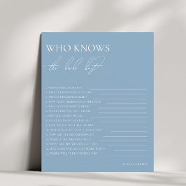 Stylish Blue Who kennt das Bride Best Game