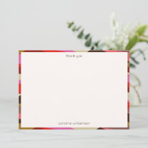 Stylish Bold 60s Geometric Border Personalized 