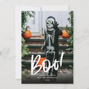 Stylish Boo Halloween Feiertagskarte
