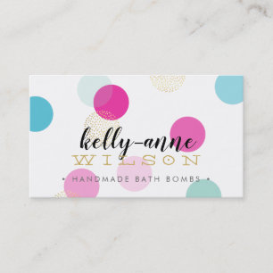 STYLISH BUBBLES SPOTS Glam luxuriöse Goldbadebombe Visitenkarte