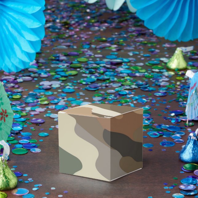 Stylish Camouflage Pattern Classic Favor Boxes Geschenkschachtel (Party)