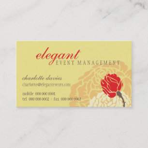STYLISH CARTE DE VISITE élégant rose