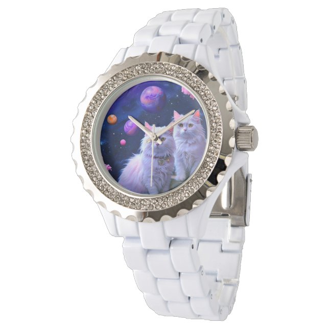 Stylish  cat watch for cat lovers armbanduhr (Schrägansicht)