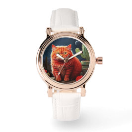 Stylish cat watch for cat's lovers armbanduhr