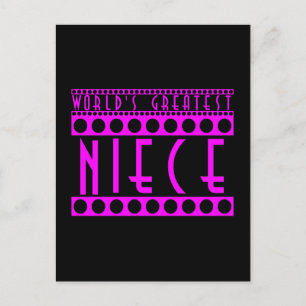 Stylish Chic Nieces : Der größte Nichte der Welt Postkarte