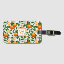 Stylish Citrus Blossom Mit Monogramm