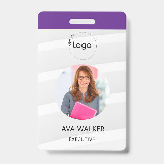 Stylish Custom Company Employee Photo Badge Ausweis
