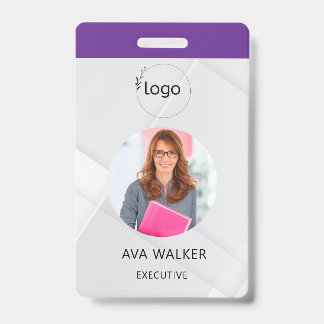 Stylish Custom Company Employee Photo Badge Ausweis