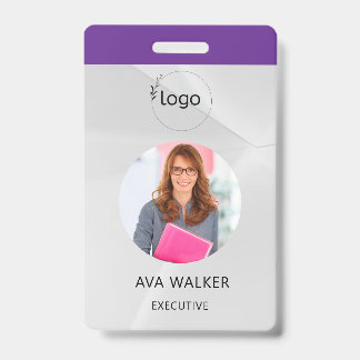 Stylish Custom Company Employee Photo Badge Ausweis