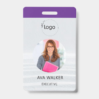 Stylish Custom Company Employee Photo Badge Ausweis