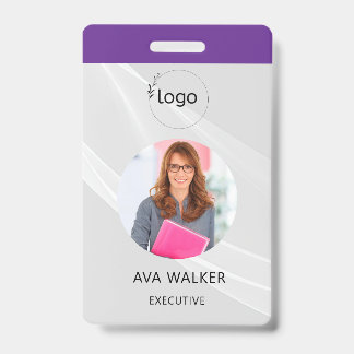 Stylish Custom Company Employee Photo Badge Ausweis