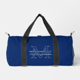 Stylish Custom Duffle Bag with Monogram & Name