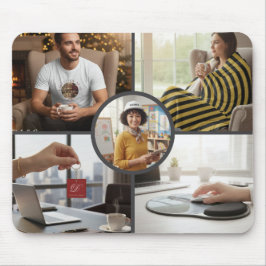 Stylish Custom Five Photo Personalized Mouse Pad Mousepad