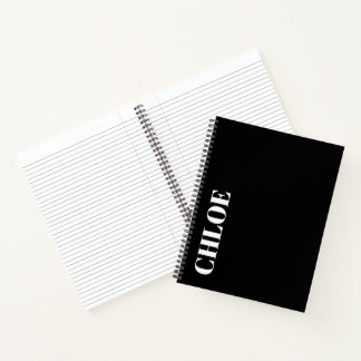 Stylish Customizable Personalized Name Gift Notizbuch