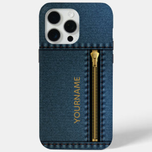 Stylish Denim mit Zipper Case-Mate iPhone Hülle