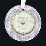 Stylish Diamonds 50. Hochzeitstag Ornament<br><div class="desc">Elegante stilvolle silberne Diamanten 50. Hochzeitstag Schmuck.</div>